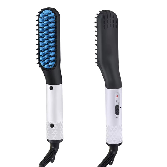 Professional Hair Comb Brush Beard Straightener Multifunctional Hair Straightening Comb Hair Curler Fast Heating Styling Tools